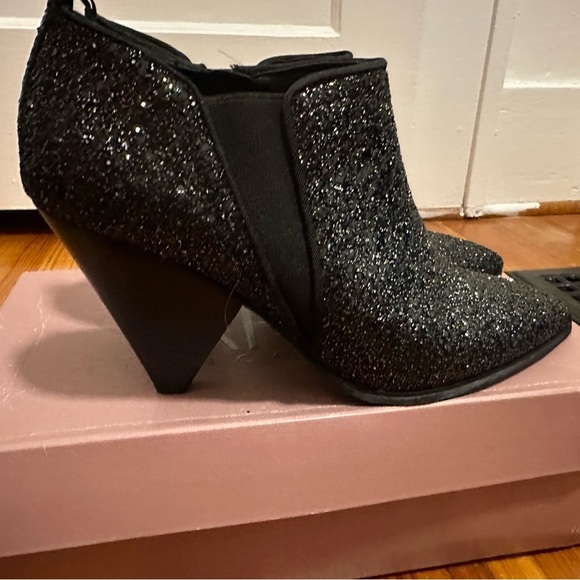 Black glitter Franco sarto booties - Picture 2 of 4